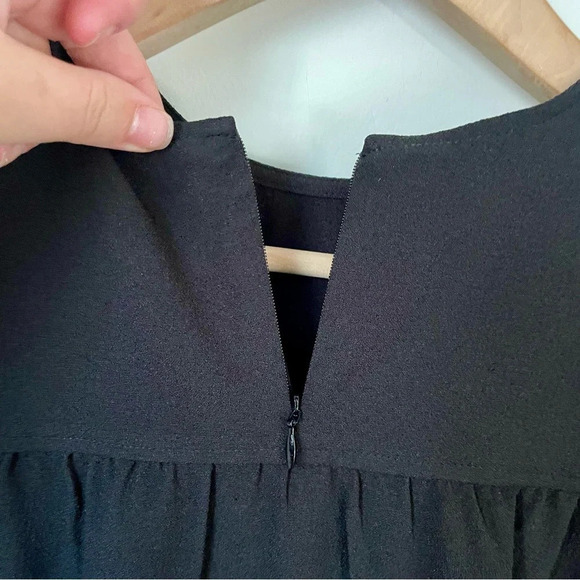 GANNI Clark Long Sleeve Dress in Black NWT - Picture 11 of 11